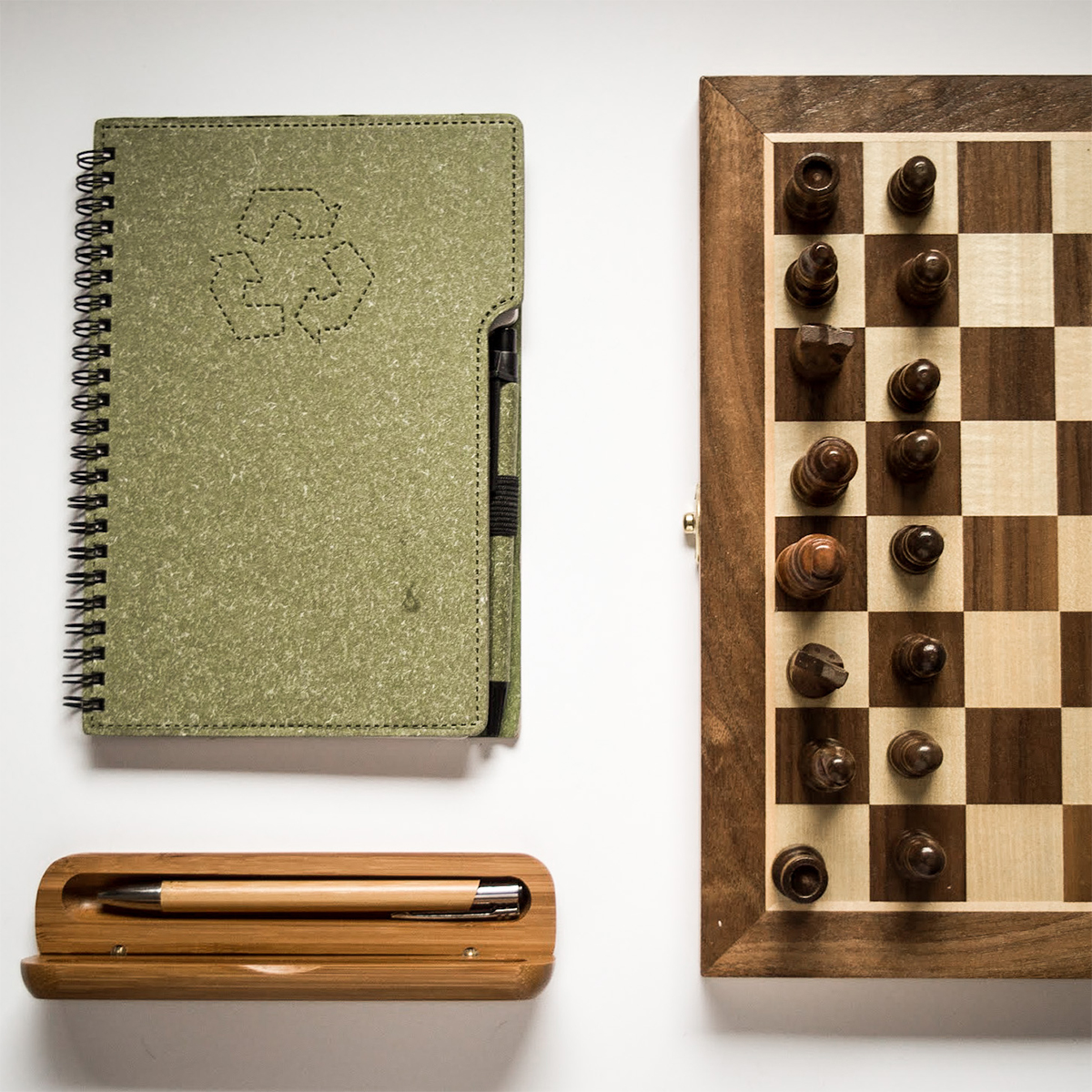 R01070.10 - Vizela ballpen in bamboo case, brown 