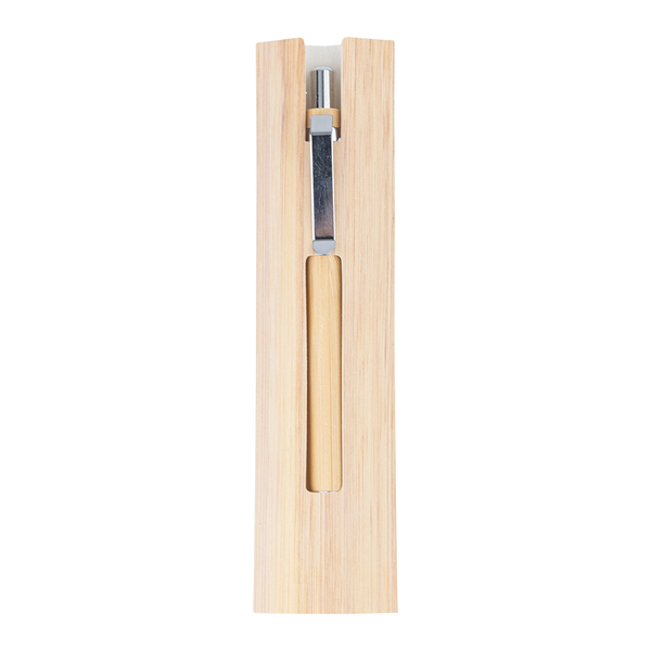 R02315.13 - Lakimus Long-Life bamboo pen/pencil in a sleeve, beige 