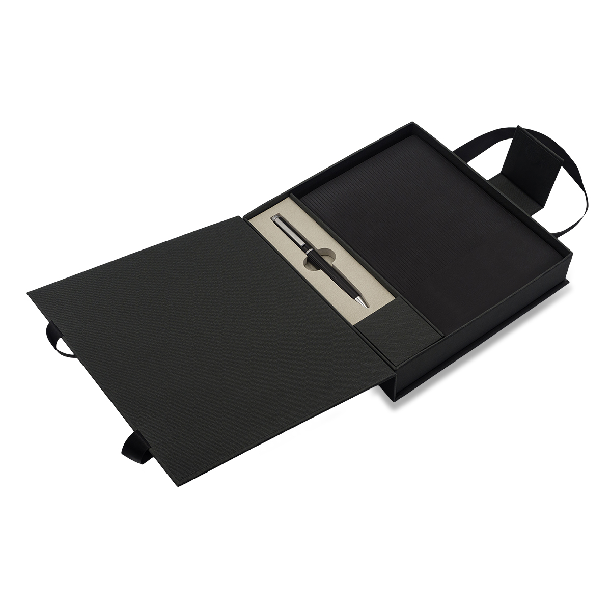 R02327.02 - Lovini gift set notebook with pen, black 
