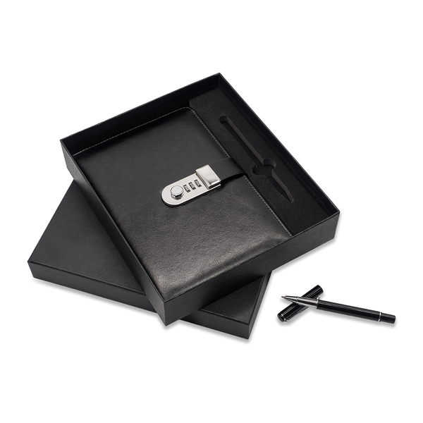 R02336.02 - Windsor gift set with notebook and pen, black