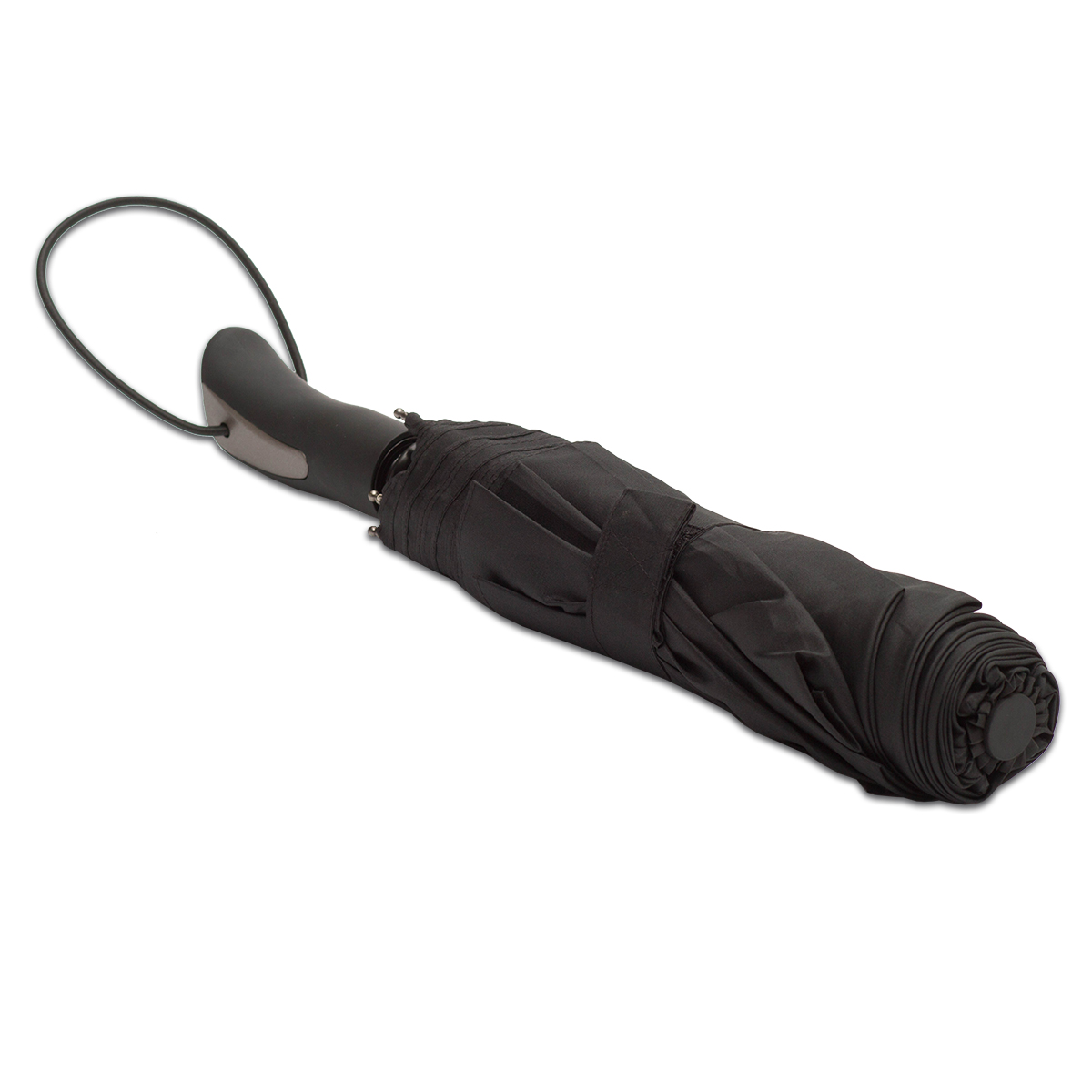 R07945.02 - Vernier foldable stormproof umbrella, black 