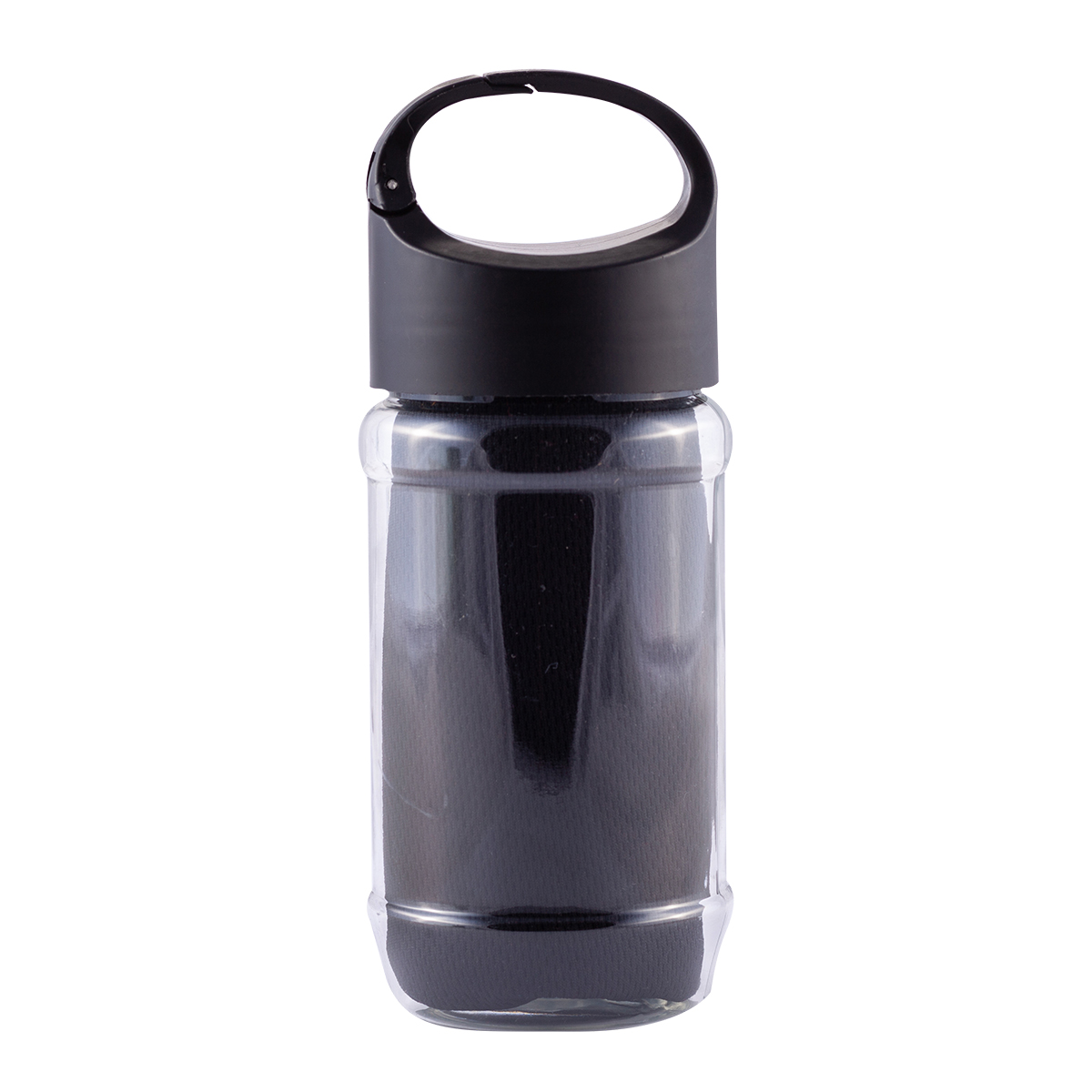 R07984.02 - Feel cool towel in bottle, black 