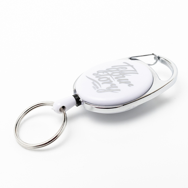 R08002.06 - Ski-pass with carabiner, white 