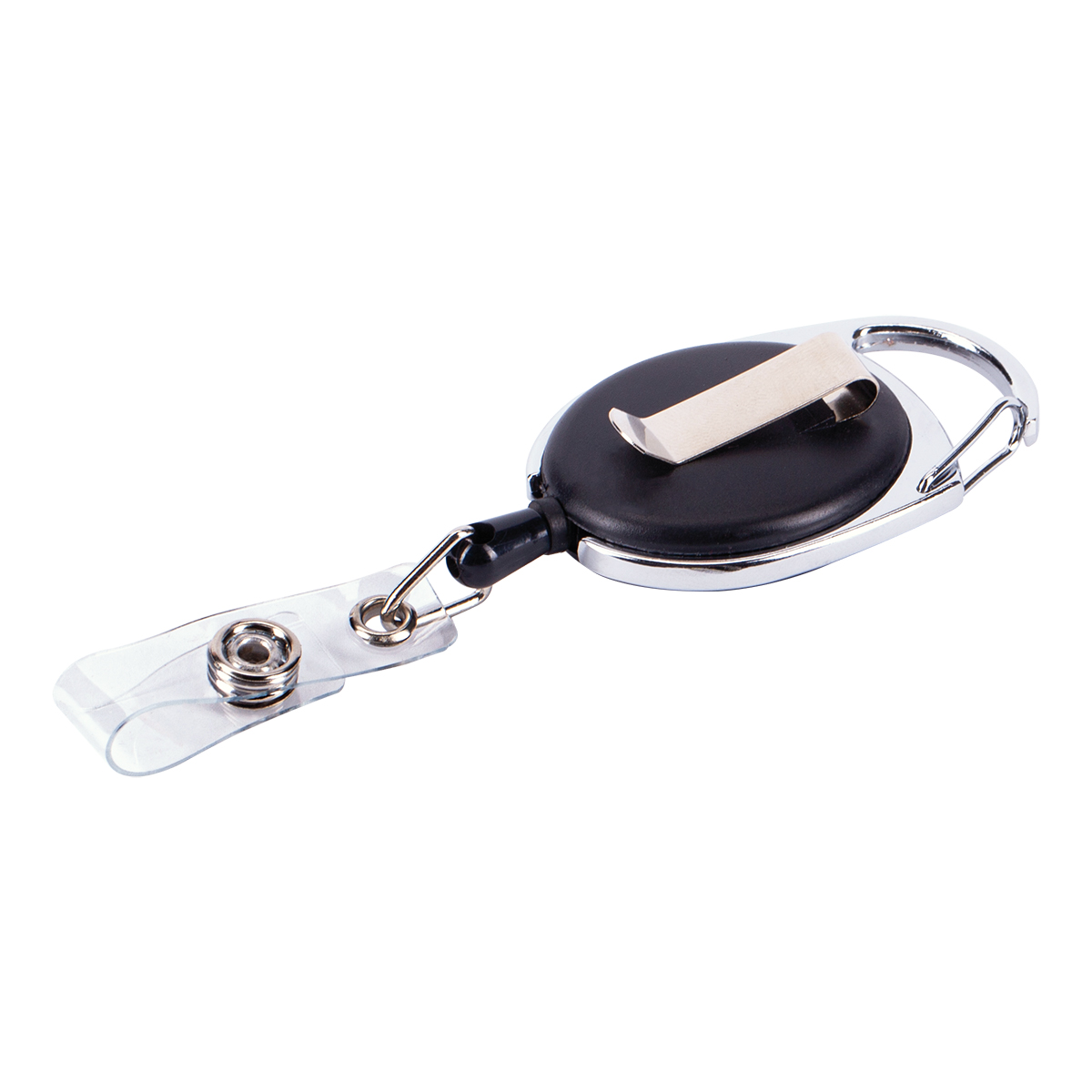 R08008.02 - Ski-pass with carabiner, black 
