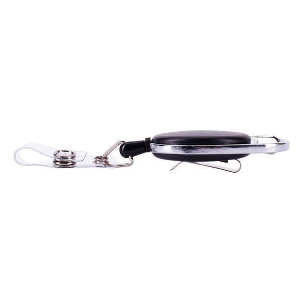 R08008.02 - Ski-pass with carabiner, black 