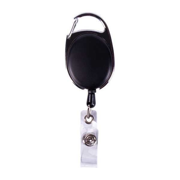 R08008.02 - Ski-pass with carabiner, black 
