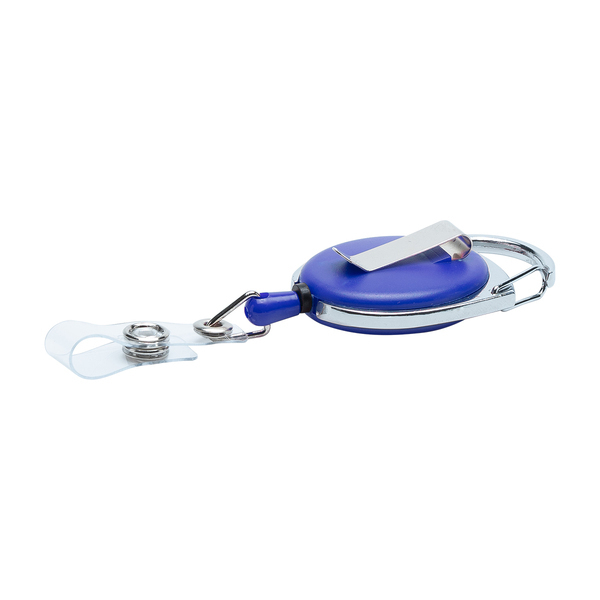 R08008.04 - Ski-pass with carabiner, blue 