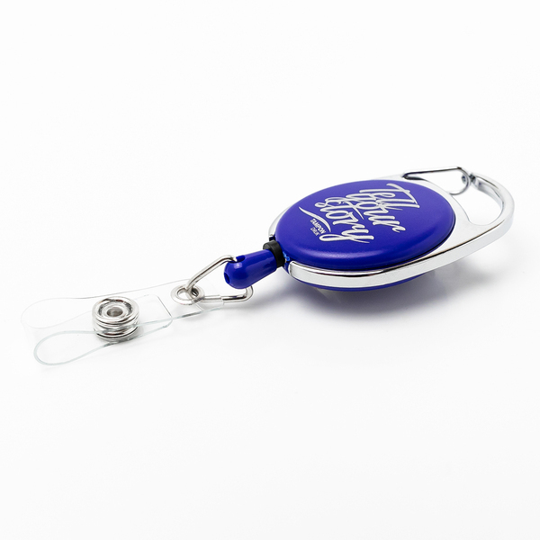 R08008.04 - Ski-pass with carabiner, blue 