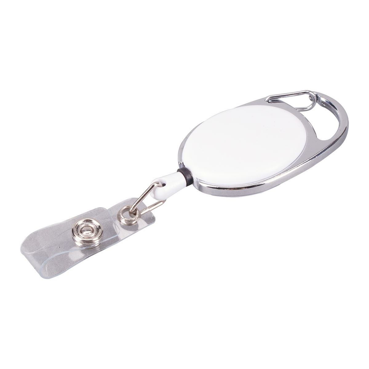 R08008.06 - Ski-pass with carabiner, white 