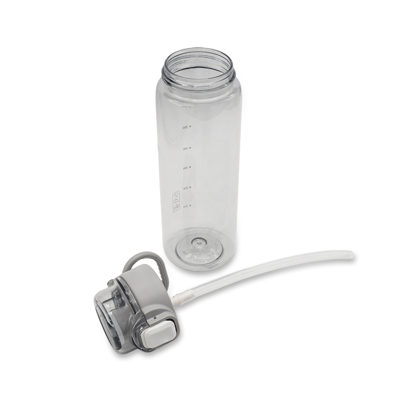 R08102.21 - 800 ml Amad water bottle with straw, grey