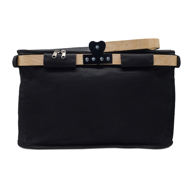 R08151.02 - Woody thermal shopping basket, black
