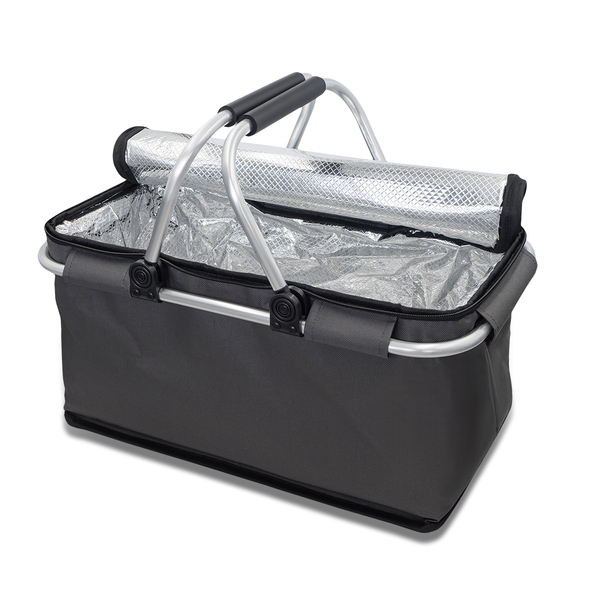 R08160.41 - Huron insulated picnic basket, graphite 