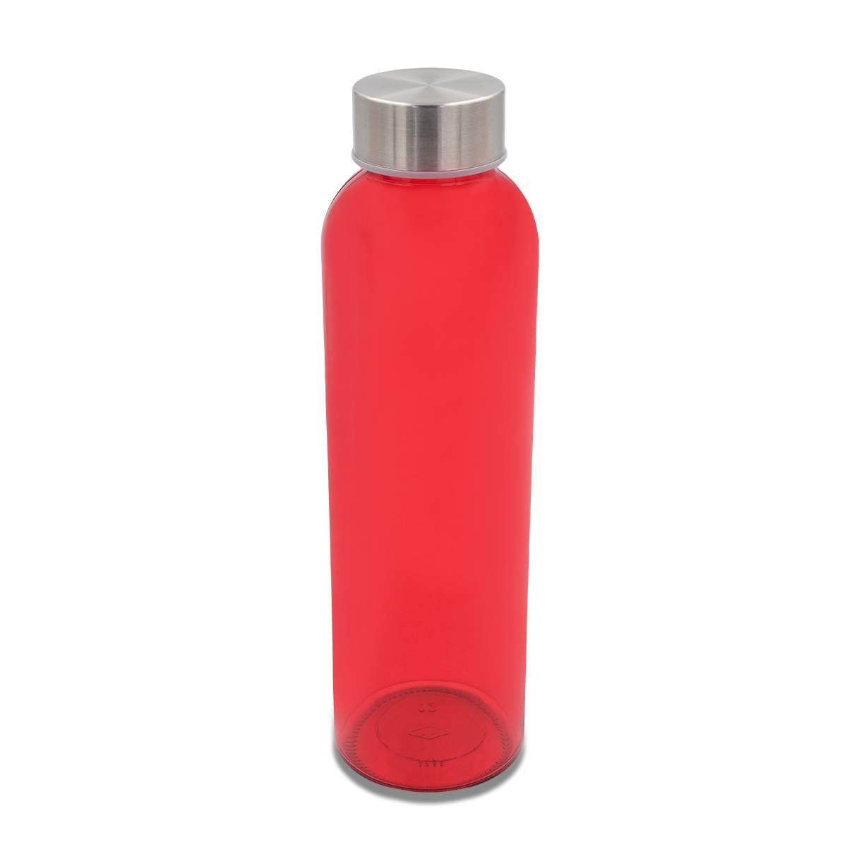 R08176.08 - 500 ml Aqua Kuba colour glass bottle, red 