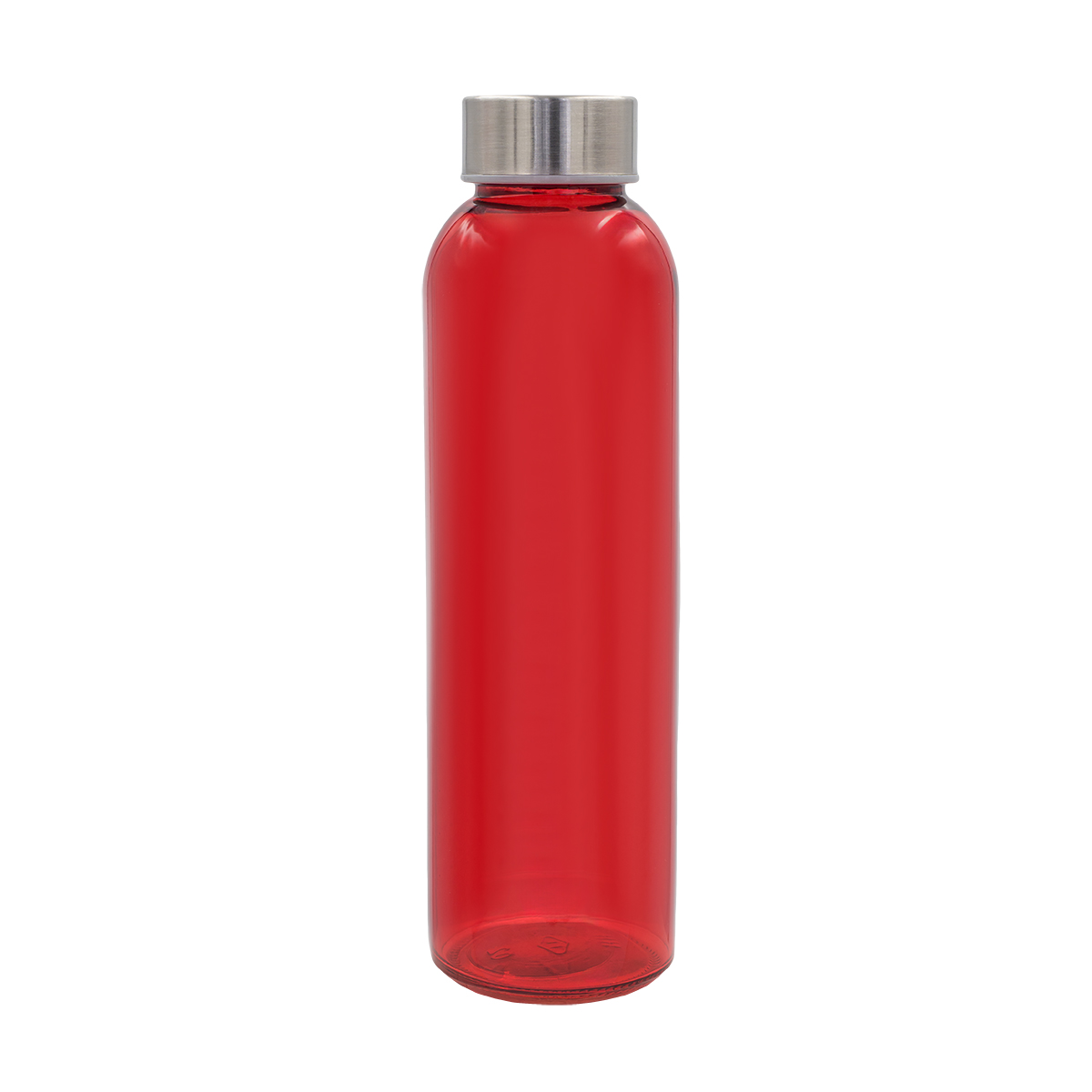 R08176.08 - 500 ml Aqua Kuba colour glass bottle, red 