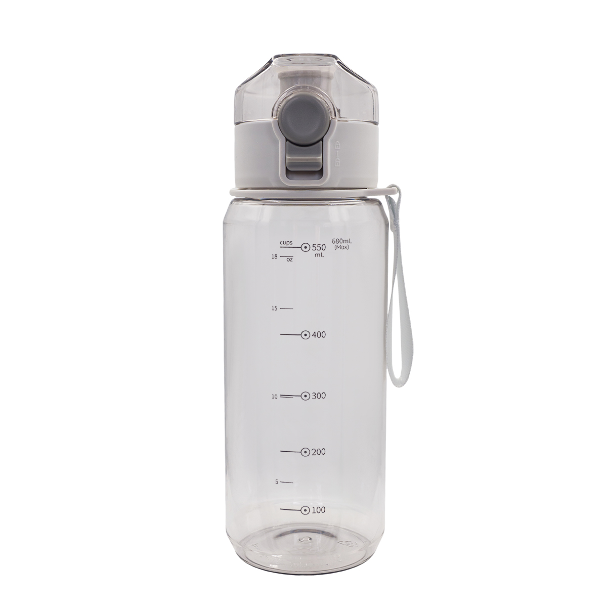 R08186.21 - 680 ml H2O tritan bottle, grey 