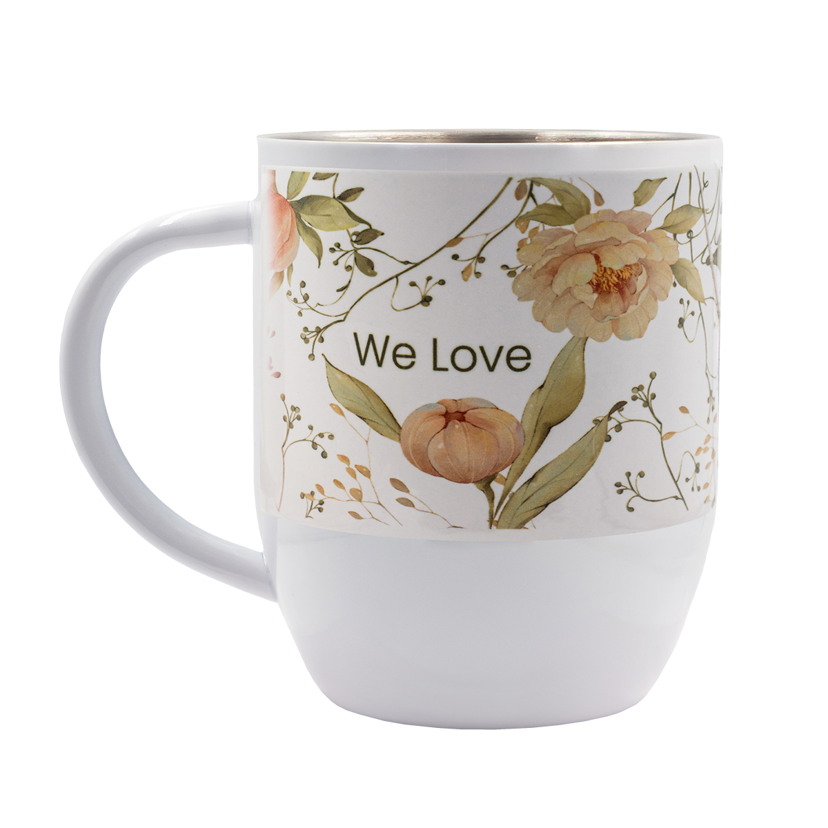 R08199.06 - 350 ml Day Alis Steel mug with sublimation coating, white 
