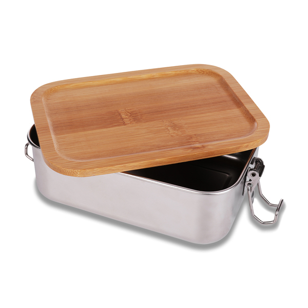 R08208.01 - 800 ml Somerton steel lunch box, silver 