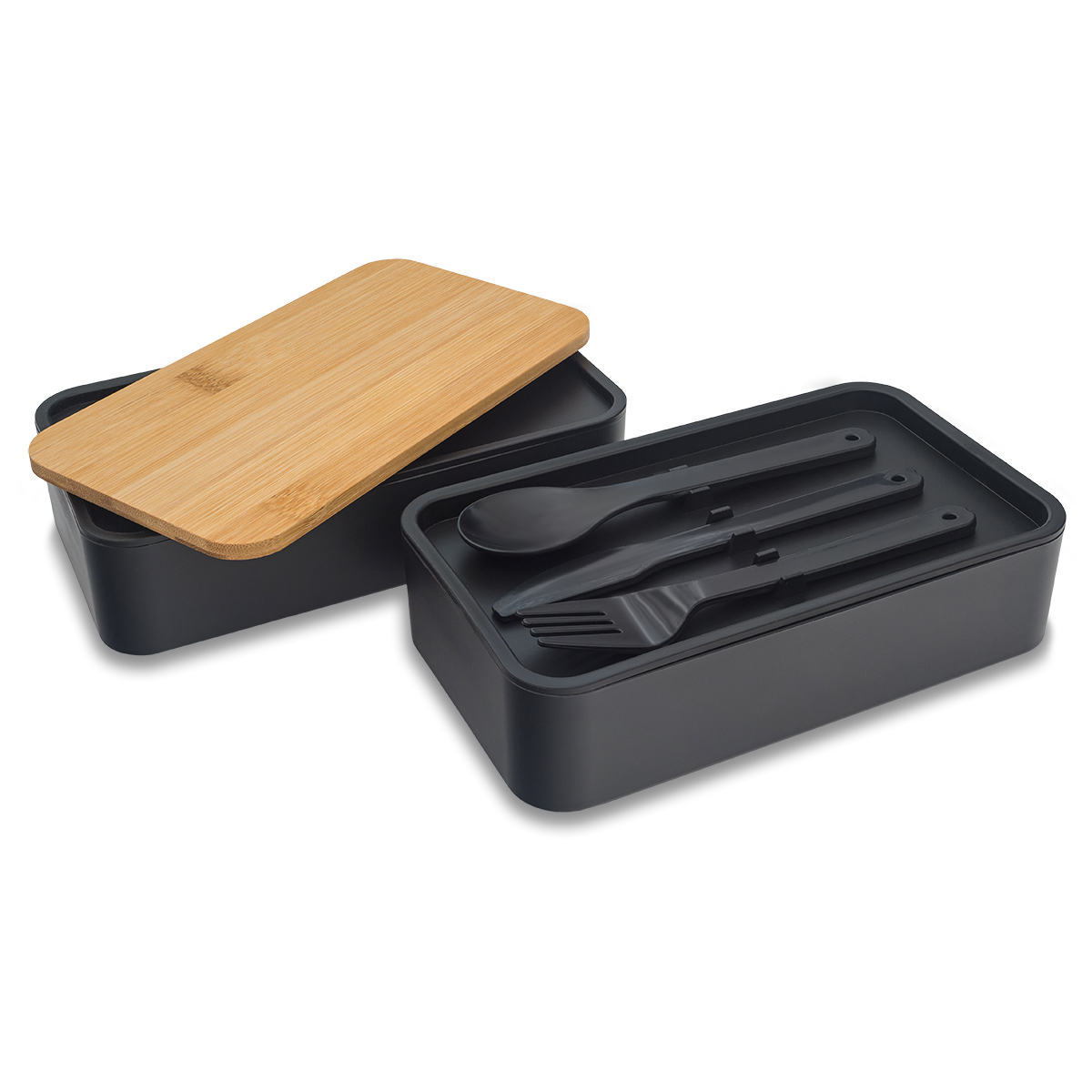 R08226.02 - 1000 ml Victor double lunch box, black 