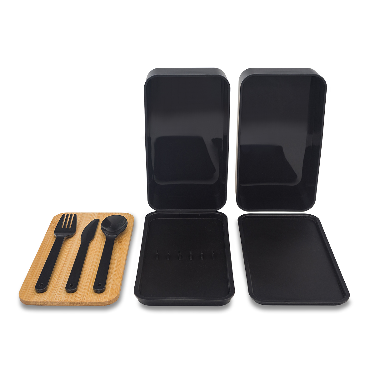 R08226.02 - 1000 ml Victor double lunch box, black 