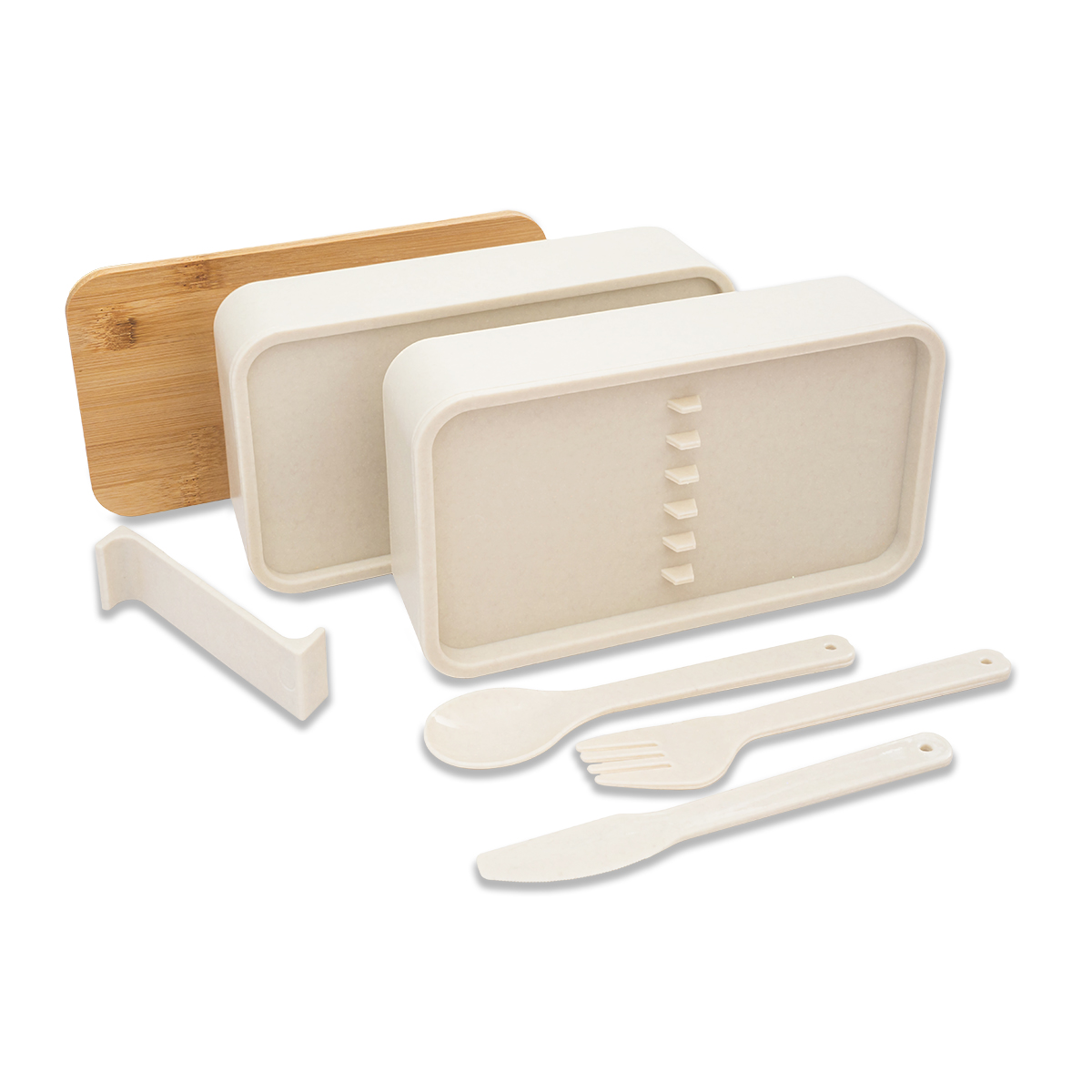 R08226.13 - 1000 ml Victor double lunch box, beige 