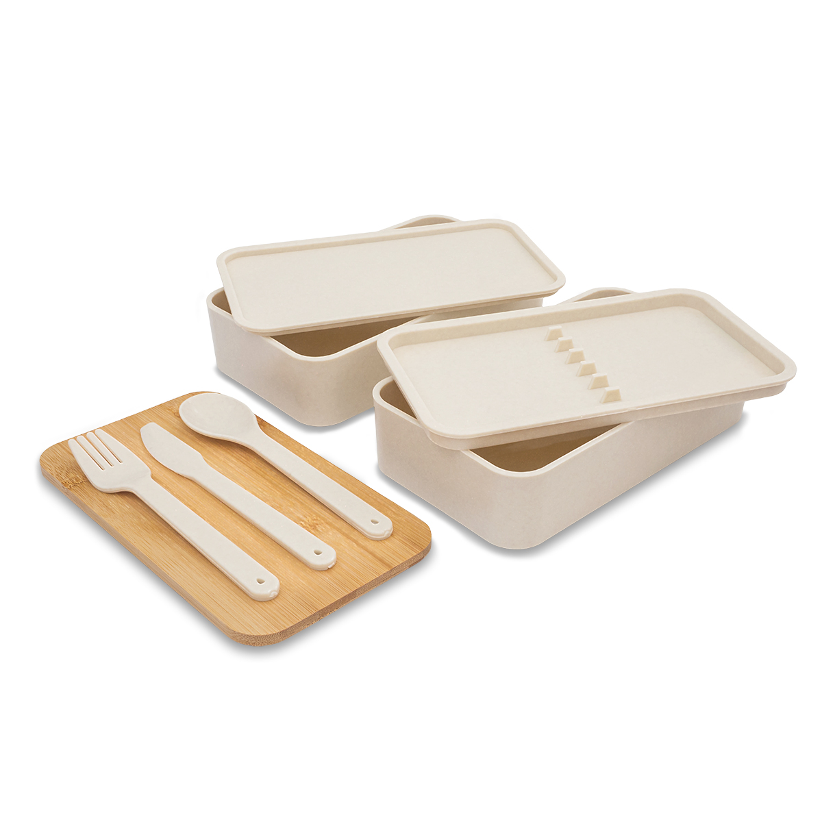 R08226.13 - 1000 ml Victor double lunch box, beige 
