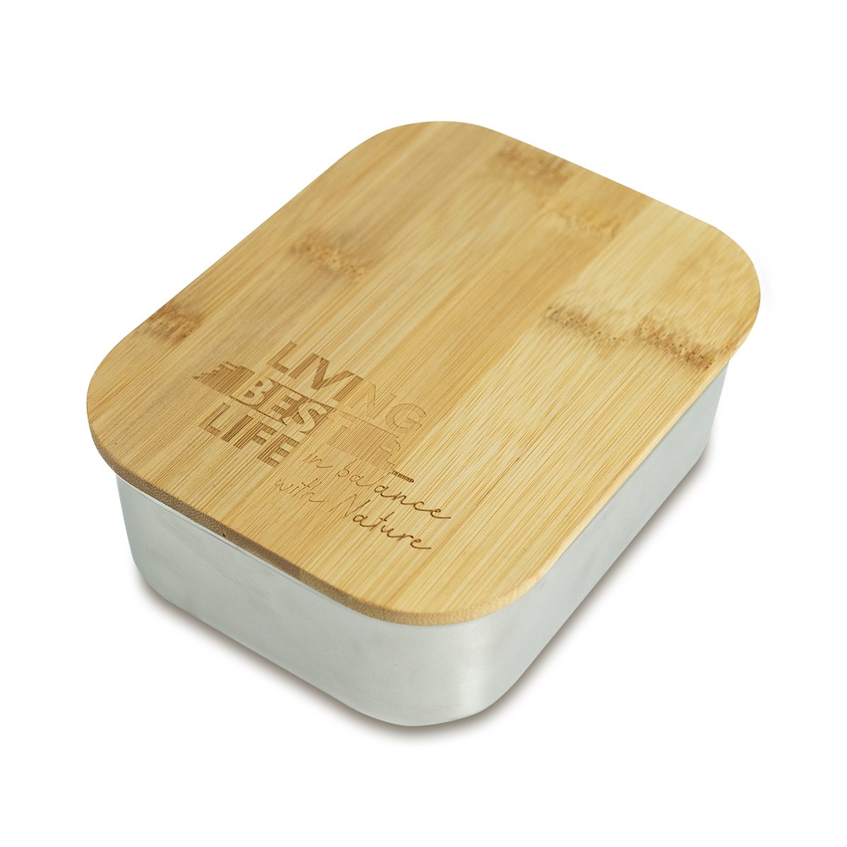 R08239.01 - 800 ml steel lunch box, silver 