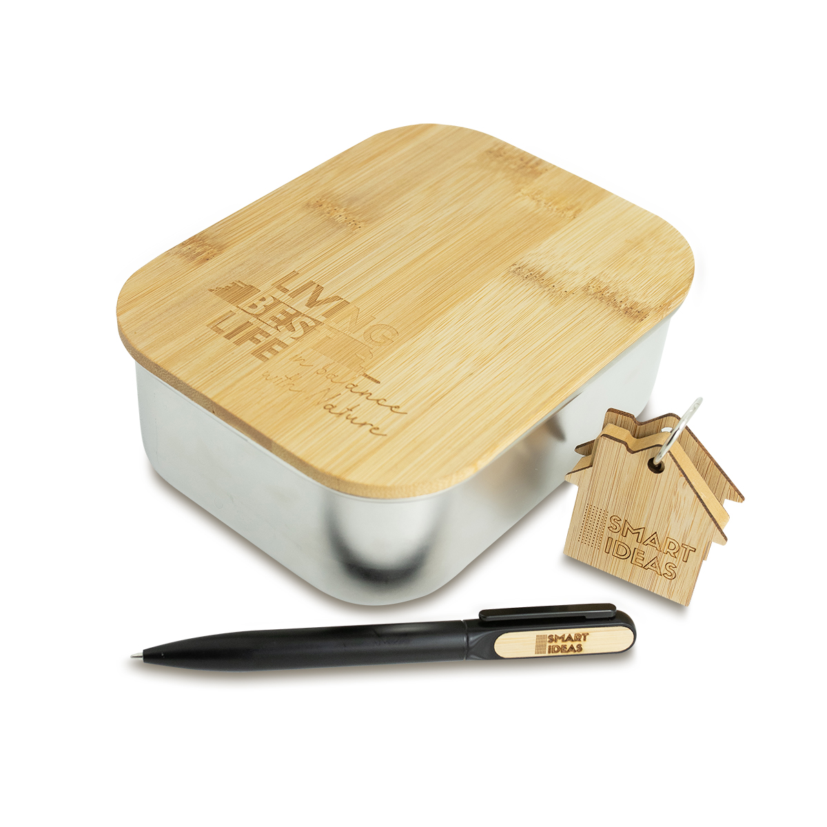 R08239.01 - 800 ml steel lunch box, silver 