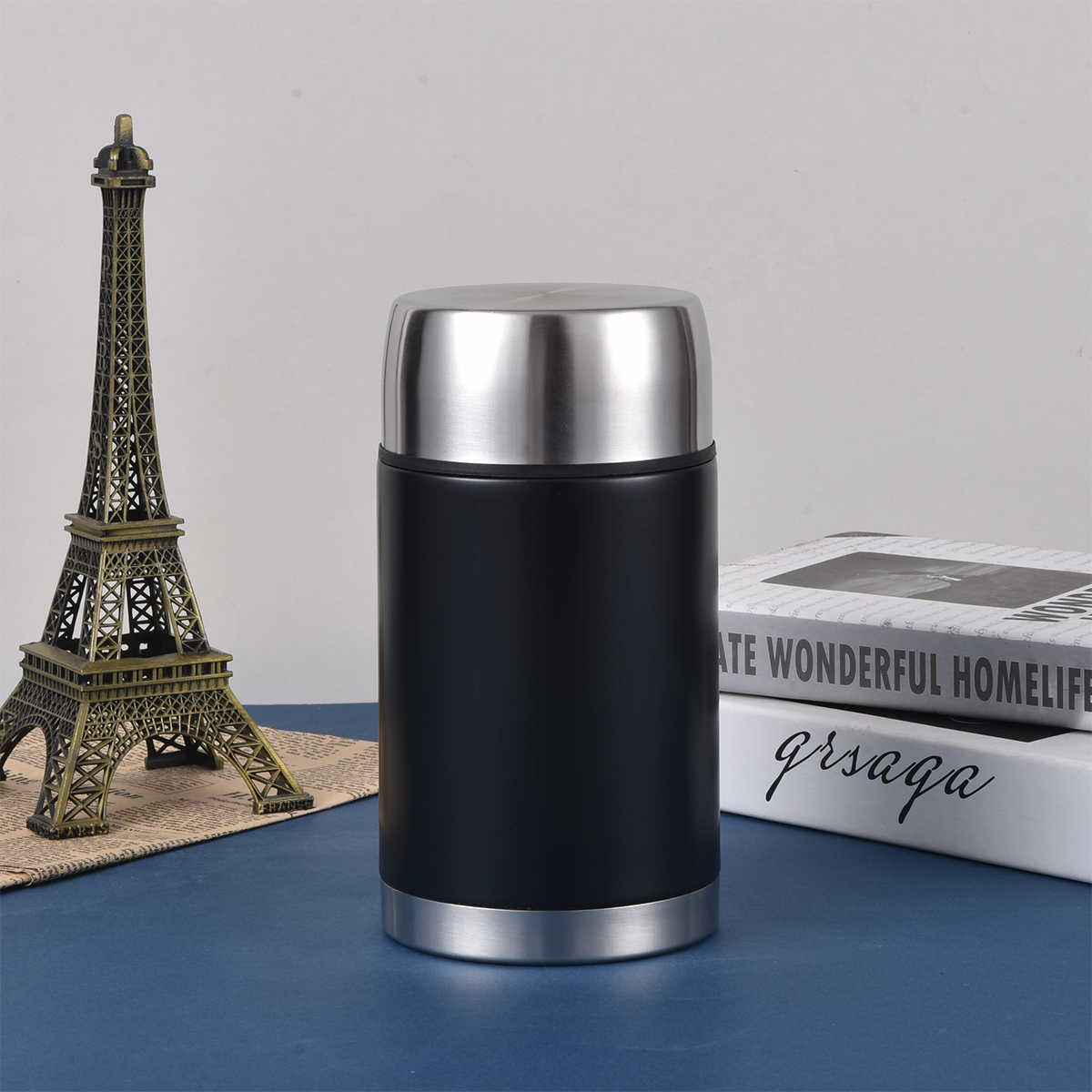 R08245.02 - Bigger vacuum container 1000 ml, black 