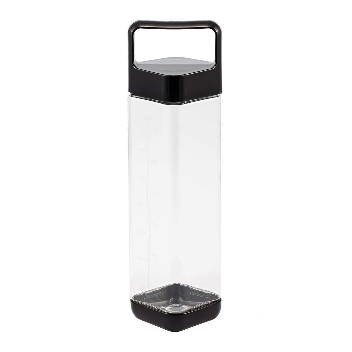 R08252.00 - Feelsofine water bottle 800 ml, colorless/black 