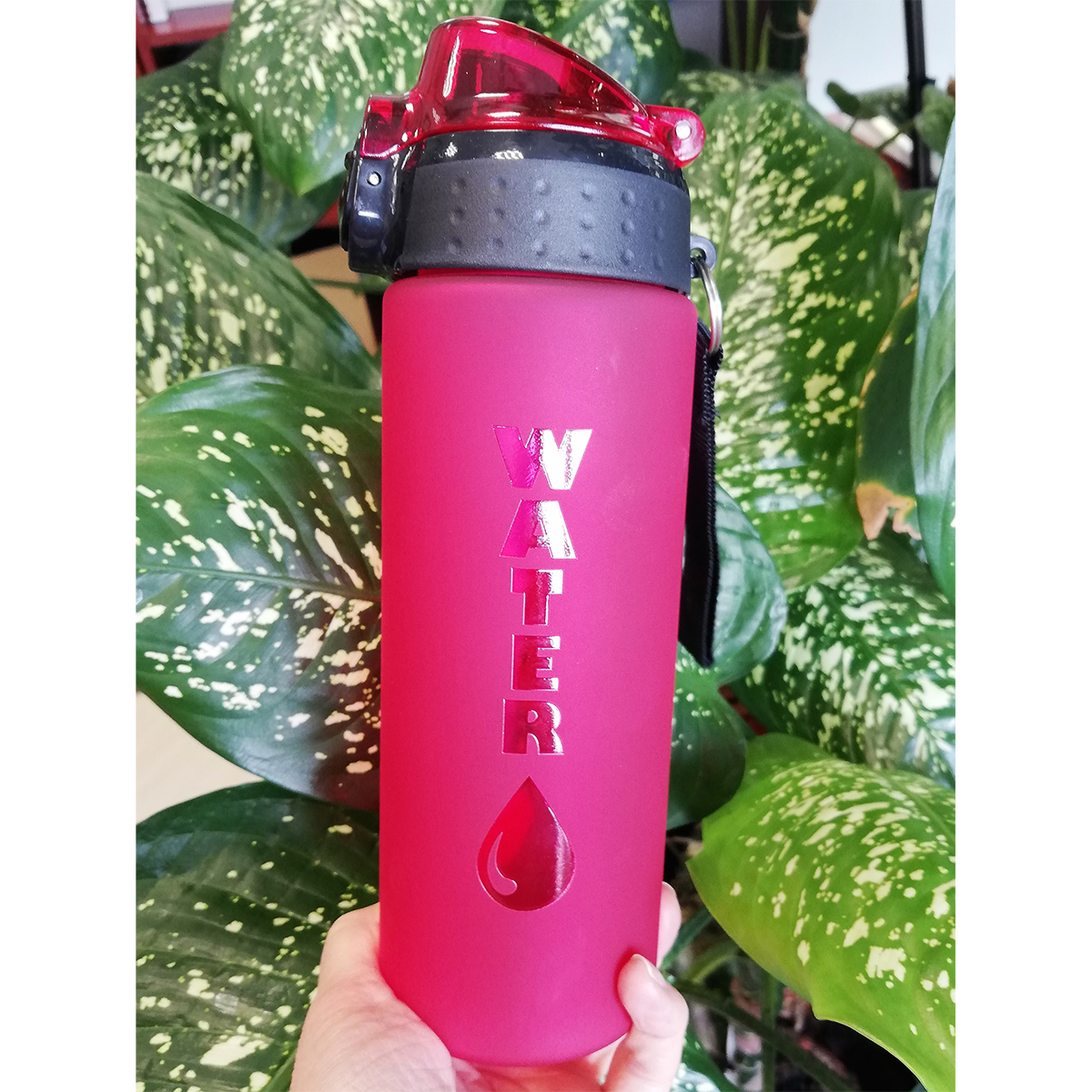 R08253.08 - Whizzie water bottle 600 ml, red 