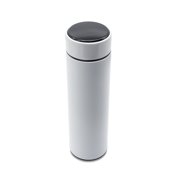 R08257.06 - 420 ml Falco thermal mug with thermometer, white