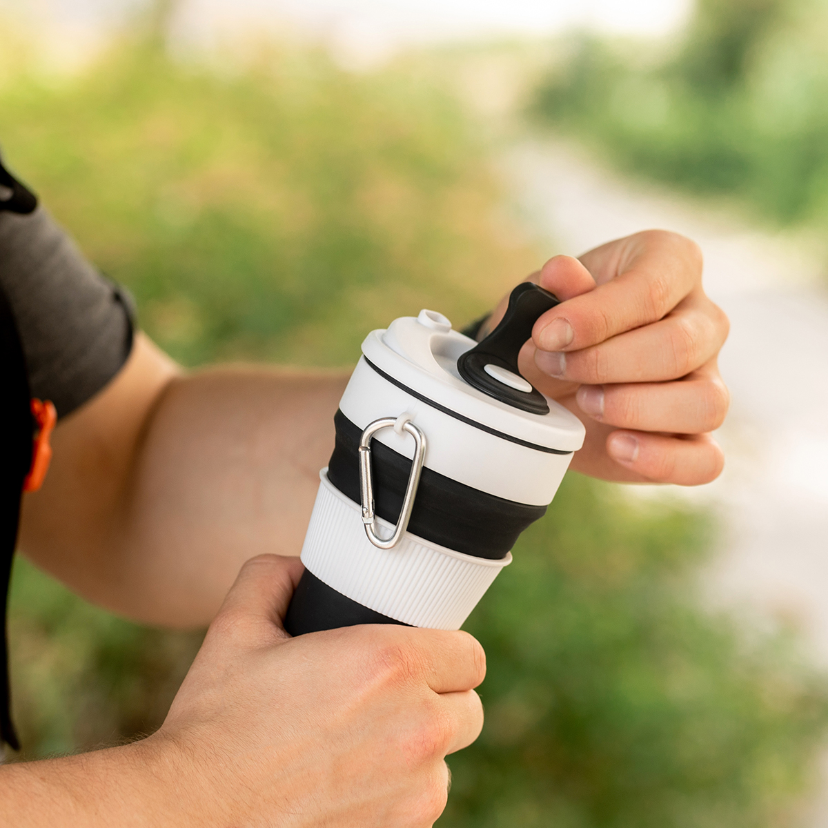 R08258.02 - 350 ml Flexi Silicone mug, black 