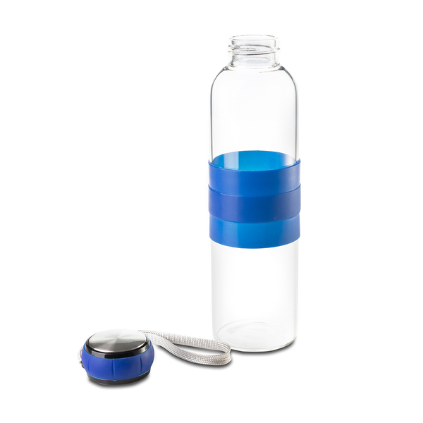 R08262.04 - 550 ml Marane glass water bottle, blue 