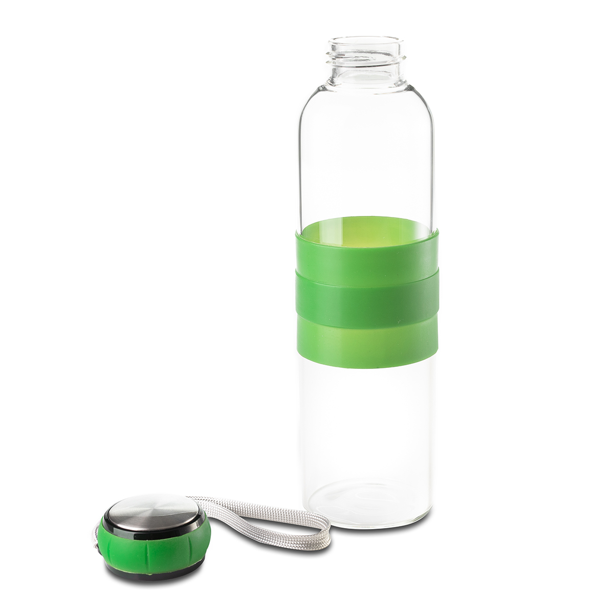 R08262.05 - 550 ml Marane glass water bottle, green 