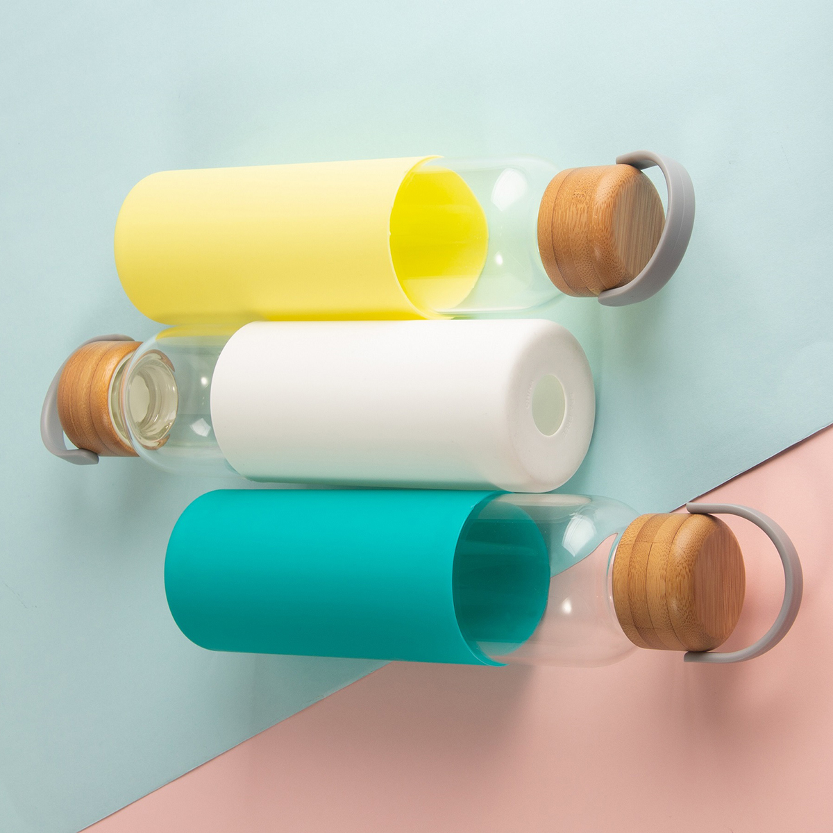 R08272.03 - 560 ml Refresh glass bottle, yellow 