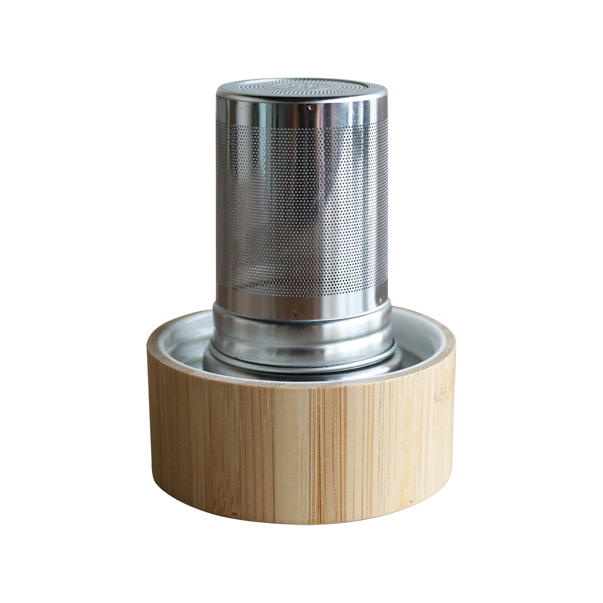 R08273.42 - 600 ml Gourmet glass bottle with tea infuser, dark blue 