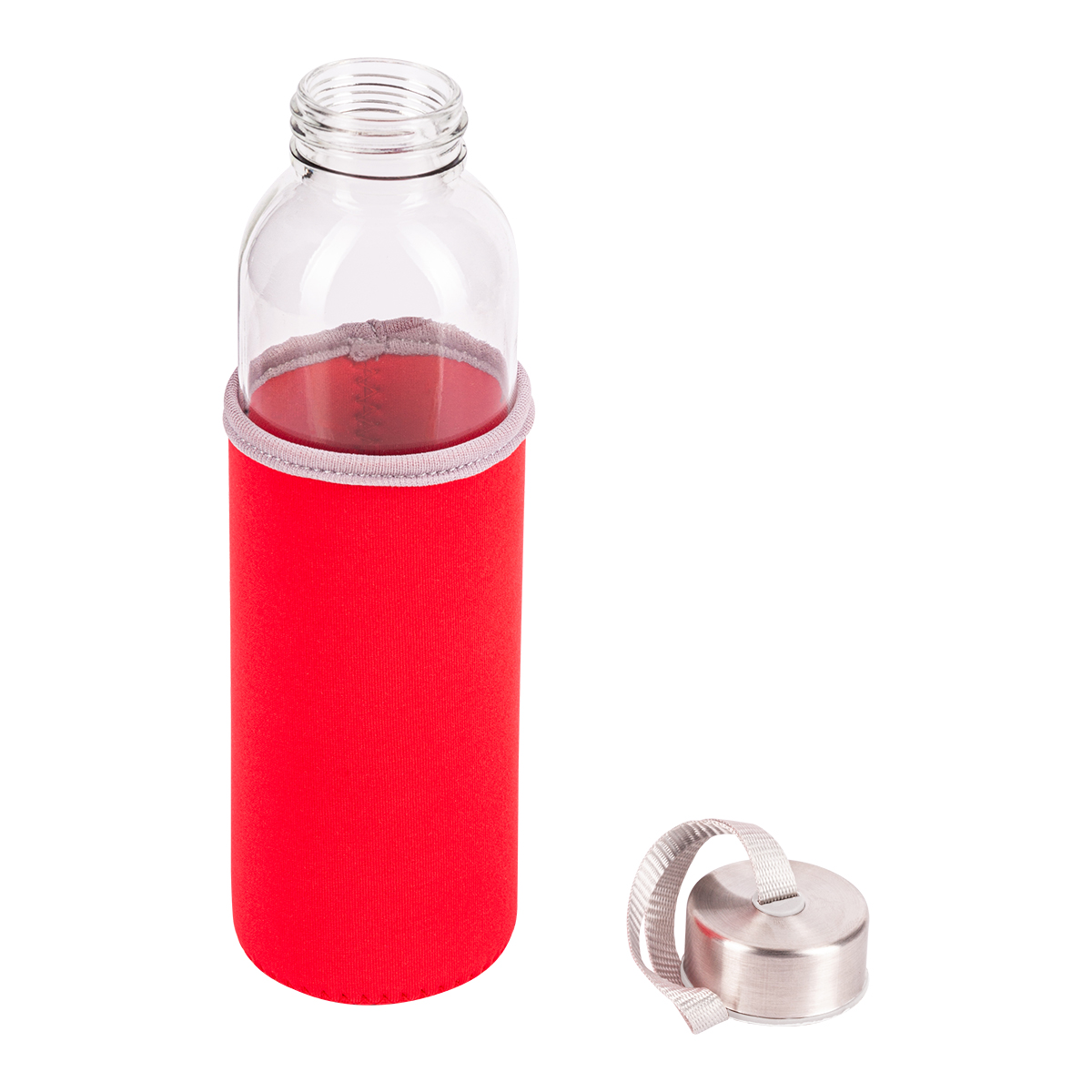 R08276.08 - 500 ml Vim glass bottle, red 