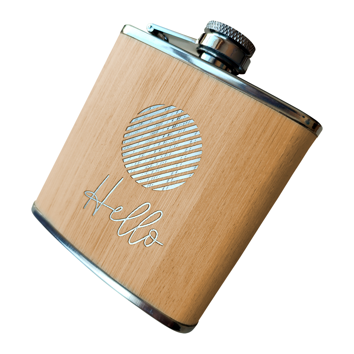 R08302.13 - 175 ml Louth hip flask, beige 