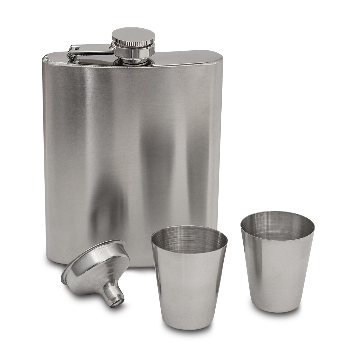 R08310.01 - Lucan hip flask set, silver 