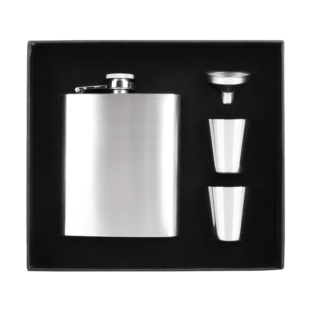 R08310.01 - Lucan hip flask set, silver 