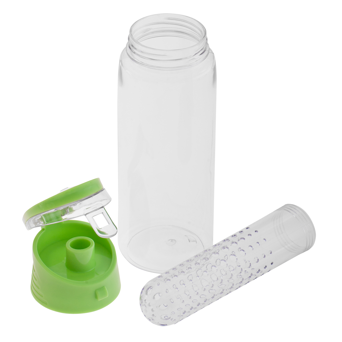R08313.05 - 700 ml Frutello water bottle, green/colorless 