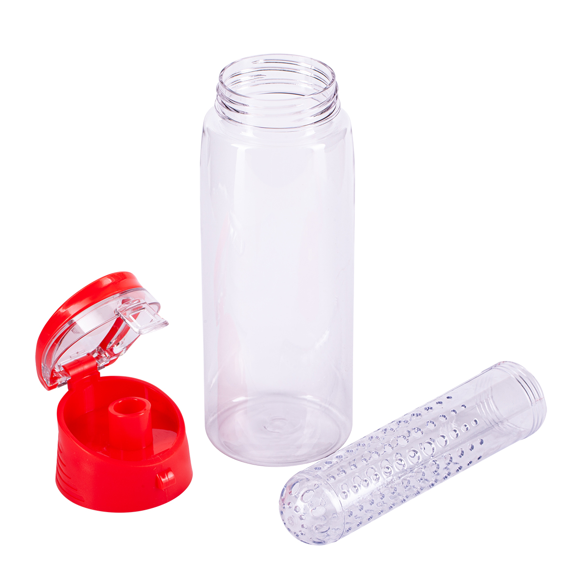 R08313.08 - 700 ml Frutello water bottle, red/colorless 