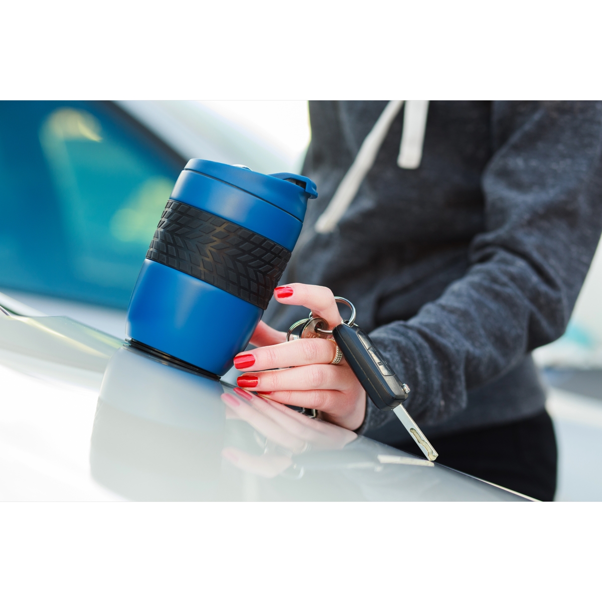 R08317.42 - 200 ml Offroader thermal mug, dark blue 