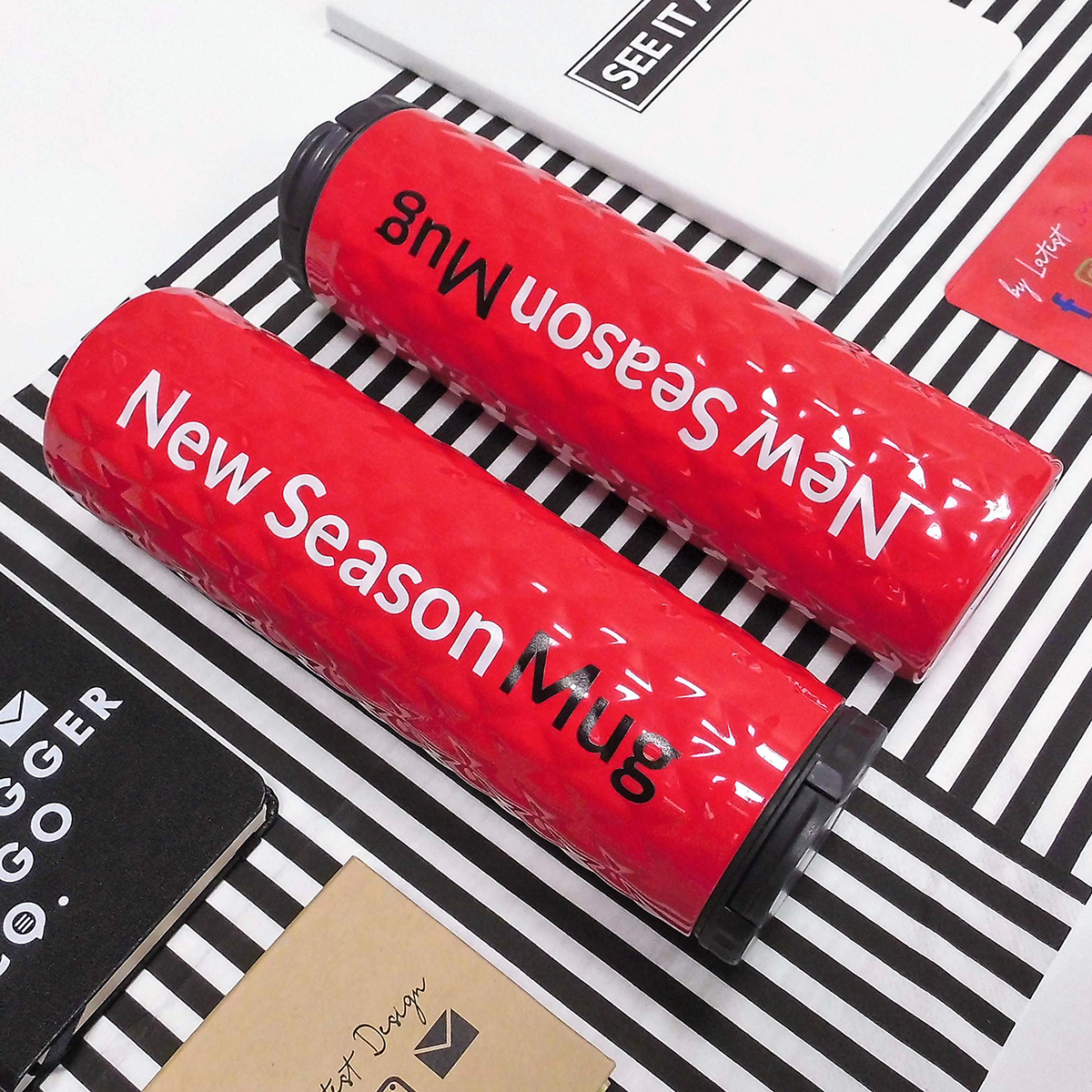 R08320.08 - 450 ml Dawson thermal mug, red 