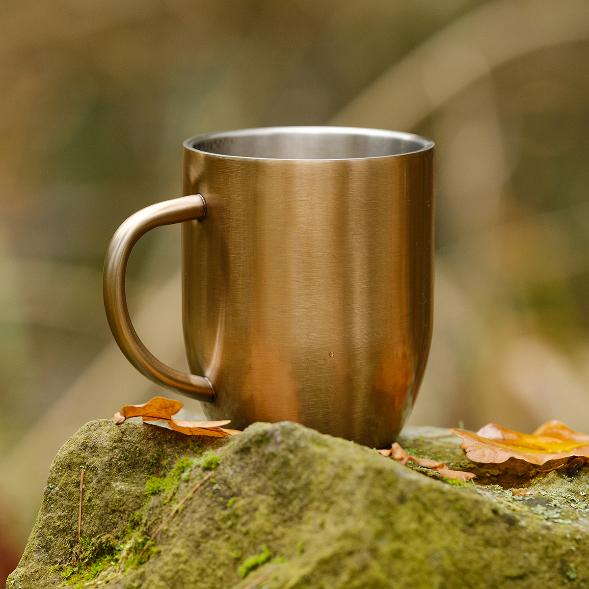 R08342.79 - 350 ml Dusk steel mug, gold 