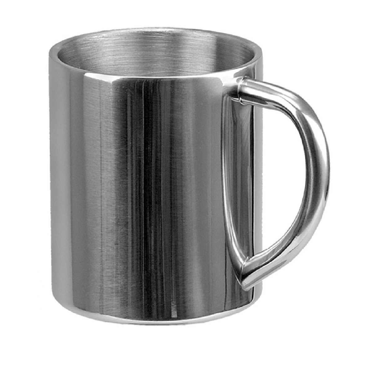 R08390 - 240 ml Sturdy mug, silver 