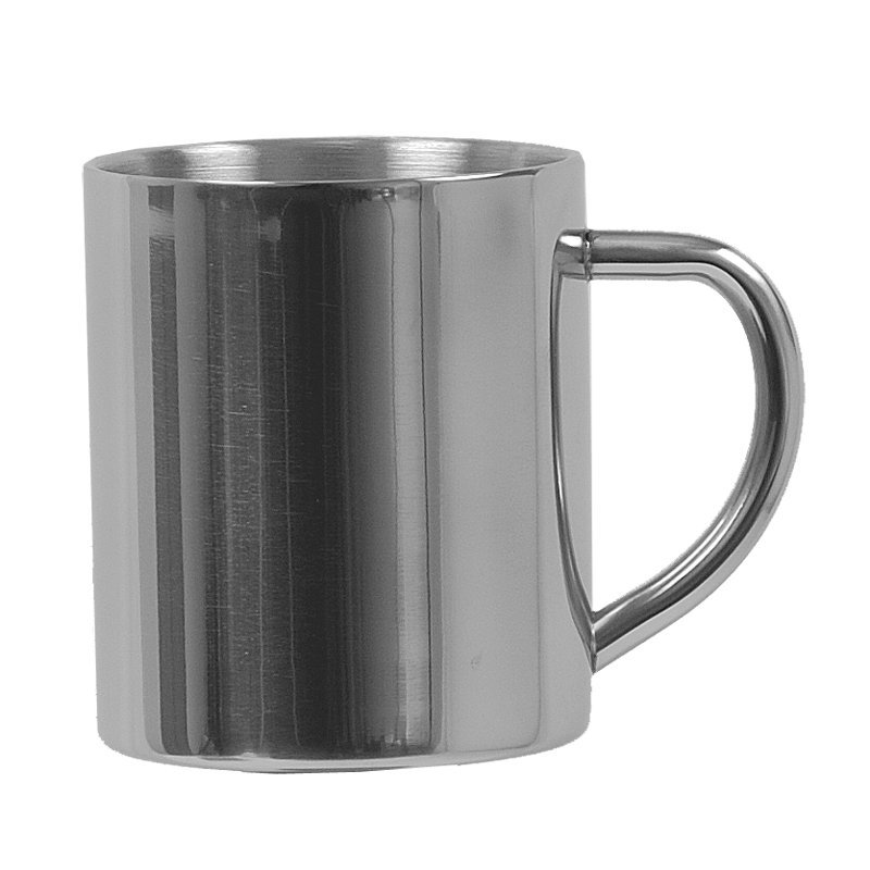 R08390 - 240 ml Sturdy mug, silver 