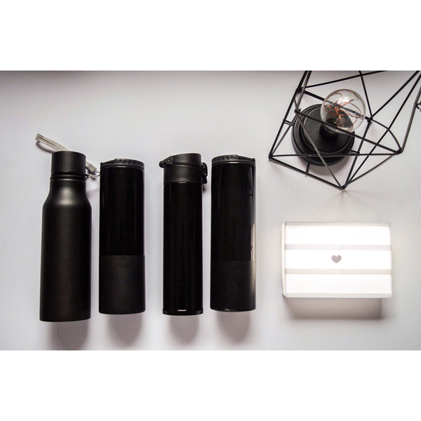 R08418.02 - 700 ml Fun Tripping steel water bottle, black 