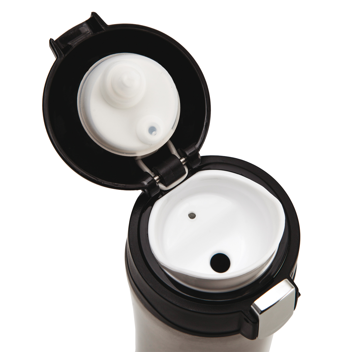 R08424.01 - 400 ml Secure thermal mug, silver 