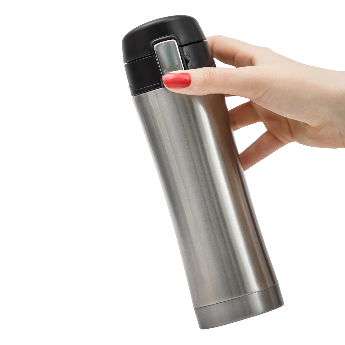 R08424.01 - 400 ml Secure thermal mug, silver 